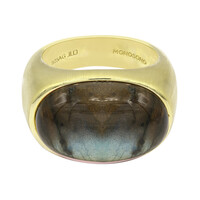 Anillo en plata con Labradorita