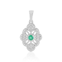 Colgante en plata con Esmeralda de Rusia