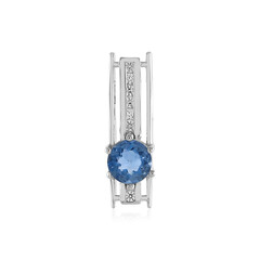 Colgante en plata con Fluorita de color cambiante