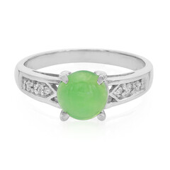 Anillo en plata con Crisoprasa imperial