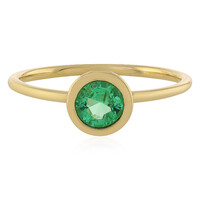 Anillo en oro con Esmeralda de Etiopía