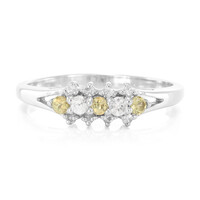 Anillo en plata con Granate de Tanzania de color cambiante