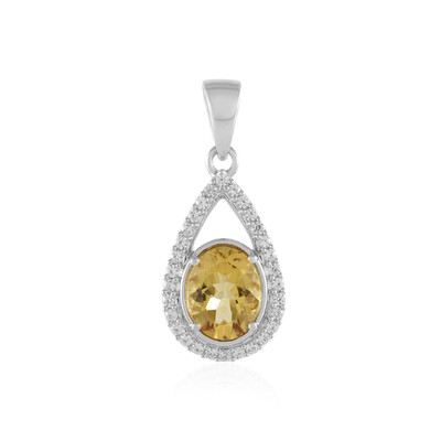 Colgante en plata con Berilo amarillo