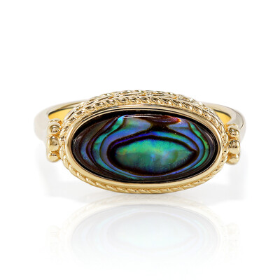 Anillo en plata con Concha de Abalone