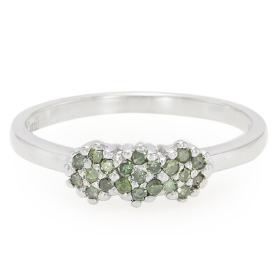 Anillo en plata con Diamante fantasía