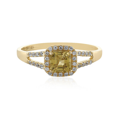 Anillo en oro con Zircón amarillo (Adela Gold)