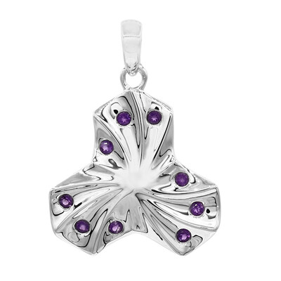 Colgante en plata con Amatista de Zambia