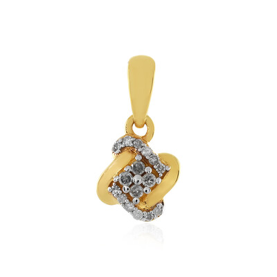 Colgante en plata con I1 (I) Diamante