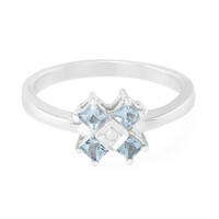 Anillo en plata con Aguamarina Sao Domingos