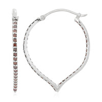 Pendientes en plata con Diamante fantasía