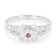 Anillo en plata con Zafiro Padparadscha
