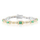 Brazalete en plata con Esmeralda de Zambia (Gems en Vogue)