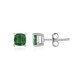 Pendientes en plata con Apatita verde