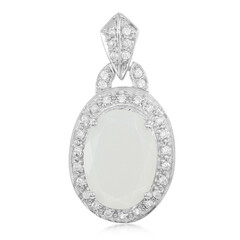 Colgante en plata con Piedra de Luna blanca