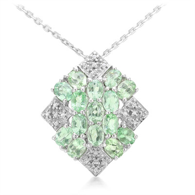 Collar en plata con Turmalina Paraíba de Brasil