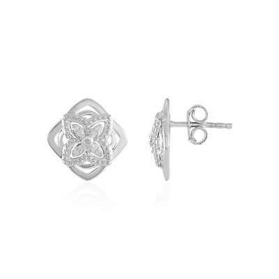 Pendientes en plata con Diamante I2 (I)