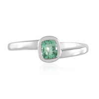 Anillo en plata con Esmeralda de Rusia