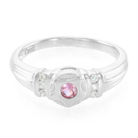 Anillo en plata con Zafiro Padparadscha
