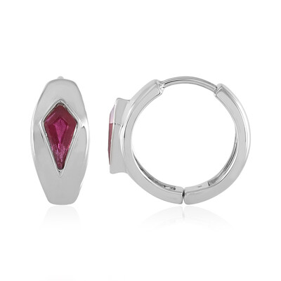 Pendientes en plata con Rubí de Madagascar (de Melo)