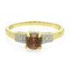 Anillo en plata con Escapolita ojo de gato
