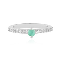 Anillo en plata con Esmeralda de Colombia