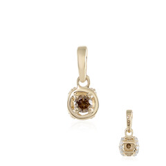 Colgante en oro con Diamante champán I2