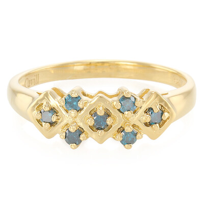 Anillo en plata con Diamante fantasía