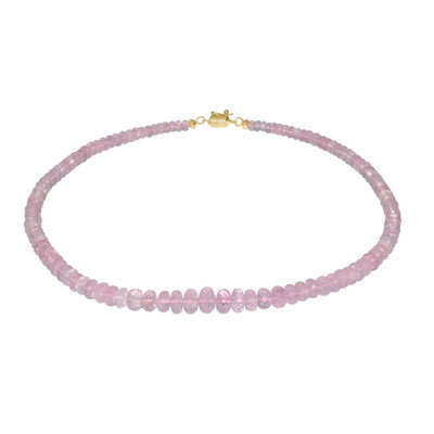 Collar en oro con Morganita AAA (AMAYANI)