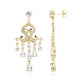 Pendientes en plata con Topacio blanco