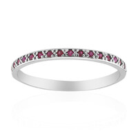 Anillo en plata con Rubí