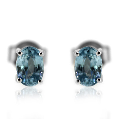 Pendientes en plata con Zircón de Ratanak Kirí