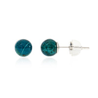 Pendientes en plata con Crisocola