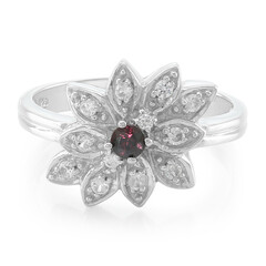 Anillo en plata con Rubí de Malawi