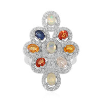 Anillo en plata con Zafiro