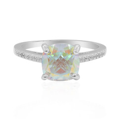Anillo en plata con Topacio Rayo de Luna