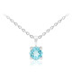 Collar en plata con Apatita azul