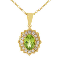 Collar en plata con Peridoto