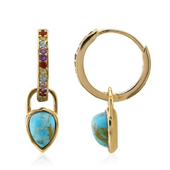 Pendientes en plata con Turquesa