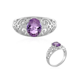 Anillo en plata con Cuarzo azur