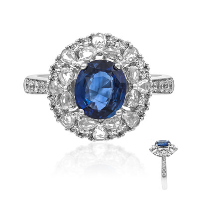 Anillo en oro con Zafiro de Ceilán (CIRARI)
