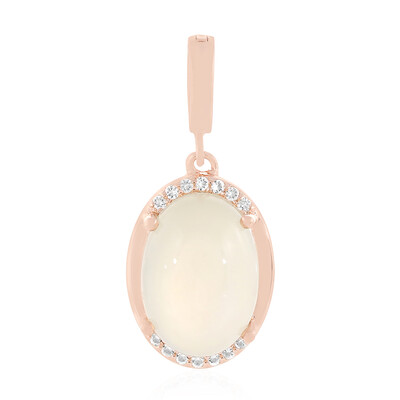 Colgante en plata con Piedra de Luna blanca