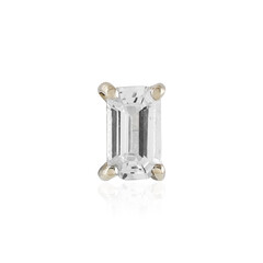 Pendientes en oro con Zafiro blanco (Adela Gold)