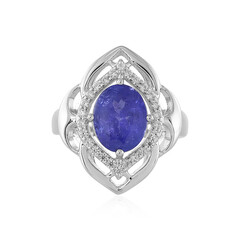 Anillo en plata con Tanzanita