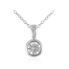 Collar en plata con Topacio blanco