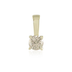 Colgante en oro con Diamante chocolate I2
