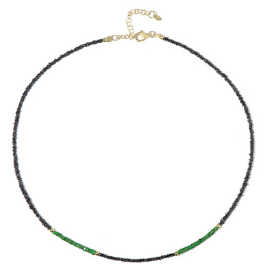 Collar en plata con Diamante negro (Riya)