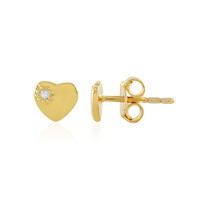Pendientes en plata con Diamante I2 (I)