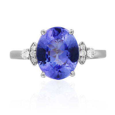 Anillo en oro con Tanzanita sin calentar (CIRARI)