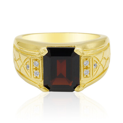Anillo en plata con Granate