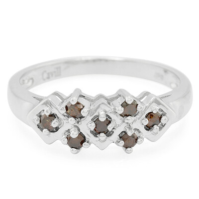 Anillo de hombre en plata con Diamante fantasía